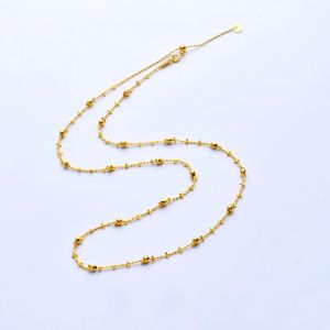 Fairy Chain 18K Gold Necklace Pendant High Jewelry Au750 High Jewelry Fashion Versatile Womens Wedding Gift x629