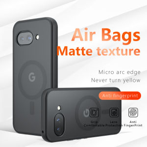 Luxury Thin Translucent For Magsafe Phone Case For Google Pixel 8 9 10 Pro XL 9A 8A 7A Wireless Charge Air Bags Protective Cover