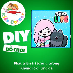 Ngôi nhà búp bê bằng giấy của công chúa Tocaboca H32