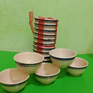 chén bánh bò combo 30 cái ký hiệu 2 viền xanh