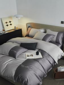 Siêu phẩm bộ chăn ga cao cấp 100%Tencel 120s "Freemonde" phối màu sang trọng độc đáo trendy 2022 chăn có thêm đường viền chất liệu siêu mềm mát mịn