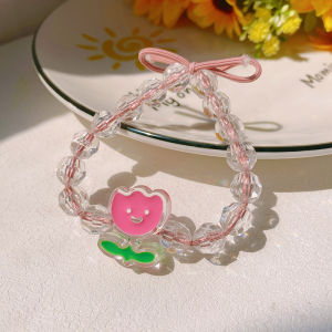 【Bestella✨COD】Gelang Lebah Bebek Kuning Kecil Manis Kartun Lucu Tali Rambut Karet Gelang Fungsi Ganda