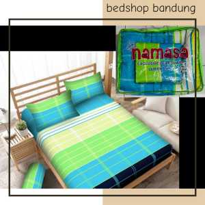 ( BISA COD ) Namasa Bedcover set 180x200 motif best seller bad cover set king size bahan disperse
