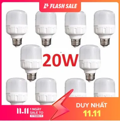 Combo 10 bóng đèn Led 20W 30w 40w 50w cao cấp tiết kiệm năng lượng điện. Bảo hành: 12 Tháng