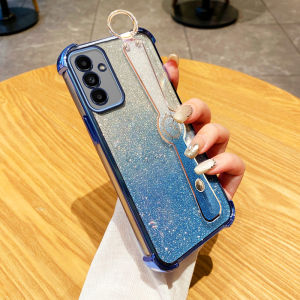 YBD Flash Pink Wristband Phone Case for Samsung Galaxy A56 A36 A26 A16 A13 A05S A14 A15 A34 A35 A54 A55 A24 A25 5G Luxury New Gradient Color