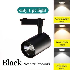 Cob Spot Light 12W 20W 30W 40W Track Lights for Ceiling Pin Light Stage Lamp Rail Spotlights Living Room Kitchen Lights
