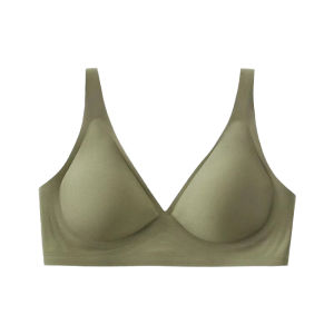 Plus Size Latex Bra Seamless Bras for Women Underwear Push Up Bralette with Pad Vest Top Bra