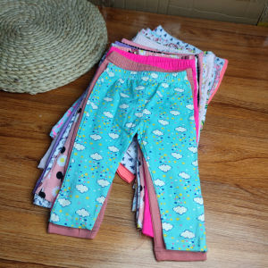 Kids Everyday Cotton Leggings For Girl (18M~6Y) - Random Design