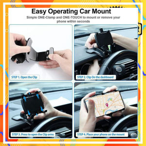 Holder Mobil Jepit HD-35 360° 3in1 Car Holder Penyangga HP GPS HD35 by Einstein-Store