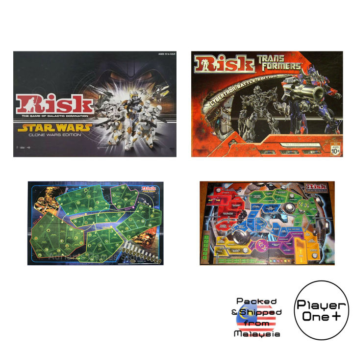 Risk Star Wars: The Clone Wars Edition & Risk Transformer: Cybertron ...