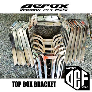 AEROX V1 & V2 TOP BOX BRACKET STAINLESS STEEL TOP BOX BRACKET W/HANDLE TOP BOX BRACKET NO HANDLE MOTO DEF