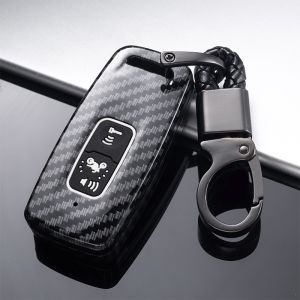 Sarung Kunci For Honda PCX 160 ADV 160 Click 160 Scoopy 2023 Remote Key Case Cover Carbon Fiber Keychain