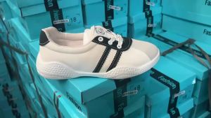 Shallow Mouth Color Block White Sneakers 2025 Spring and Summer New ins Korean style student lace-up sneakers breathable lightweight casual shoes