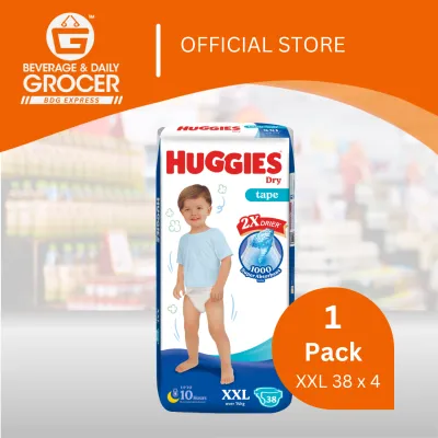 [Klang Valley] Huggies Tape Dry SJP - XXL 1X38S (1 Pack)