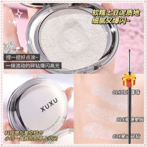 【BUY 1 GET 1 GIFT】White Moonlight Powder Highlight Fine Powder Face Body Brightening High Gloss Pearl Shimmer Pink Eyeshadow Glitter Powder