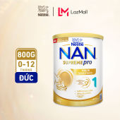 Sữa bột Nestlé NAN SUPREMEPRO 1 800g nhập khẩu Đức với 5HMO & đạm Gentle Optipro
