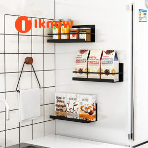 I know Kitchen Fridge Magnetic Organizer Shelf Rustproof Spice Jars Rack Space Saving