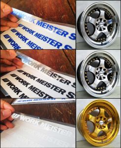 สติ๊กเกอร์ติดล้อ W WORK MEISTER S1 WWORK Sticker Wheel WORK MEISTER S1