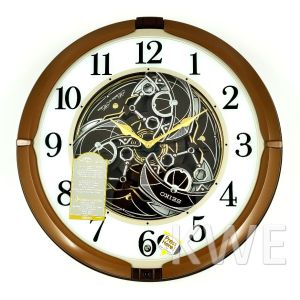 Authentic ORIGINAL SEIKO Melodies in Motion Brown Wall Clock QXM380 (QXM380B) [Jam Dinding]