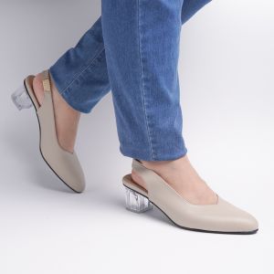 Zavatu Sepatu Wanita Mules big size jumbo size 41 45 ZVT 090 Cream