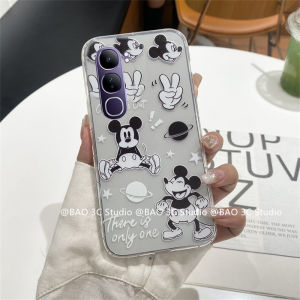 นิ่ม เคส Phone Case VIVO V40 Lite V40 Pro Y200 Y19s Y18 Y18s Y28 Y28s Y03 Y03t Y100 5G 4G เคสโทรศัพท์ ใหม่ Ins แนวโน้มแฟชั่นคู่เคสใสป้องกันการตกกันกระแทก2024