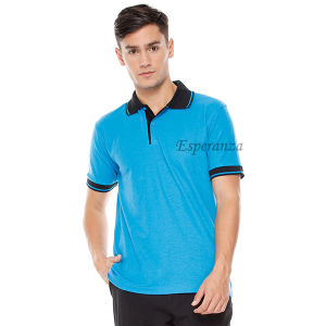 Polo Shirt Polos Lengan Pendek Esperanza - KMB Biru Turquoise Turkis