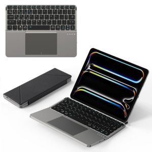 MUNCHX with Touchpad Bluetooth Keyboard PC Phone Holder Folding Tablet Keyboard Wireless Foldable Keyboard for iOS/Android/Windows/Mac