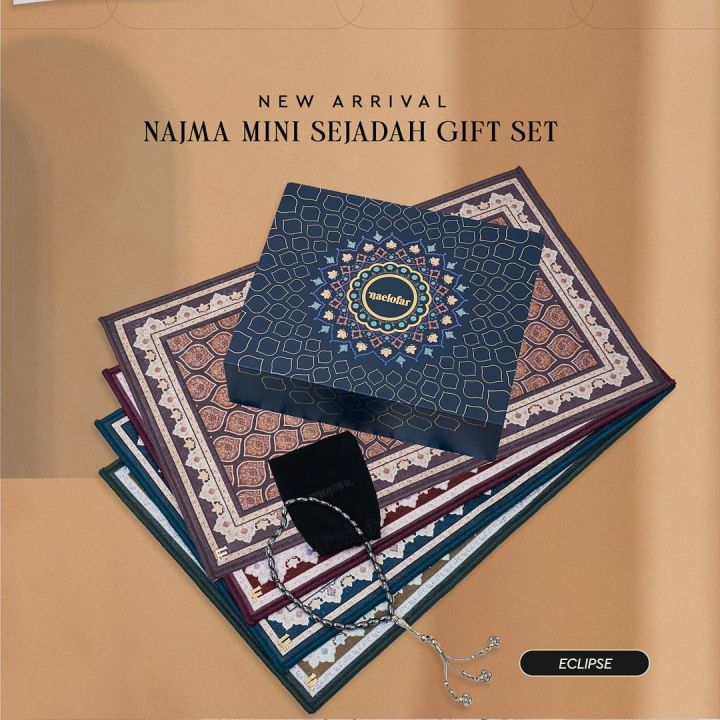 NAJMA MINI SEJADAH GIFT SET BY NAELOFAR (100% ORIGINAL) COMES WITH EXCLUSIVE BOX