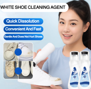 Whitening And Yellowing Removal For Small White Shoes Fast Decontamination Cleaning Agent Efficient Shoe Washing Convenient And Fast No Need To Wash With Brush Head 自带刷头小白鞋清洗剂