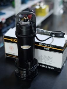 ปั๊มน้ำ ปั๊มแช่ ปั๊มจุ่ม ปั๊มน้ำไฟฟ้า ไดโว่ 1 นิ้ว EGGS รุ่น QDX1.5-16-0.37