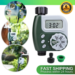 BERGARANSI Digital Timer Keran Kran Air Taman irigasi penyiram tanaman pertanian kebun Otomatis 1383