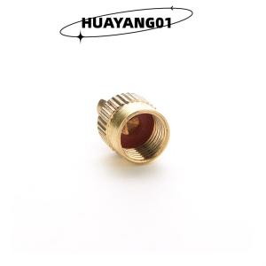 HUAYANG01 [2023 new HOT FASHION] lazlook 10ชิ้นฝาครอบวาล์วหัวเจาะโลหะโครเมี่ยมสำหรับรถยนต์พร้อมเครื่องมือถอดแกน