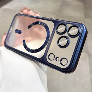 Ốp lưng điện thoại PC siêu mỏng mạ điện mờ có kính bảo vệ ống kính cho iPhone 17 Air 16 15 Pro Max