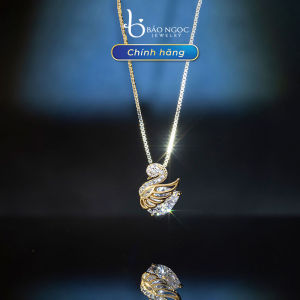Dây Chuyền Bạc S925 Vòng Cổ Bạc Thiên Nga Trắng Đính Đá Sang Chảnh - DB2826- Bảo Ngọc Jewelry