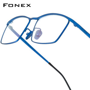 FONEX Pure Titanium Glasses Frame Men Brand Design Square Eyeglasses Ultralight Japanese High-Quality Custom Optical Eyewear 85726