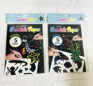 DIY scratch paper/magic Color rainbow scratch paper/magic paper/Educational Toys/Birthday Souvenirs
