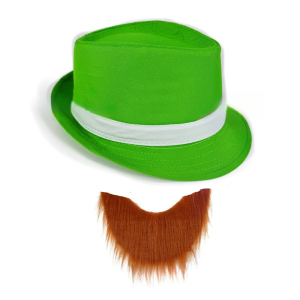 White Ribbon Irish Hat Patricks Day Party Hat Irish Festival Outfit Accessories for Men Women Patricks Day Celebration