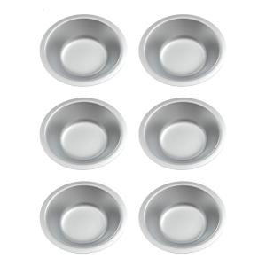 6 Pcs Pigments Tray Small Round Artist Watercolour Painting Mixing Palette Tray Stainless Steel Tray