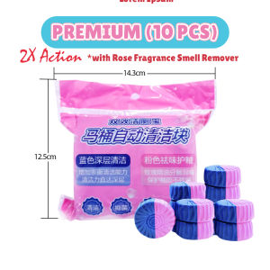[5/10PCS] Encora Magic Auto Toilet Bowl Cleaner Deodorizer Bubble Bathroom Flush Fragrance Tablet Pewangi Tandas 马桶清洁块
