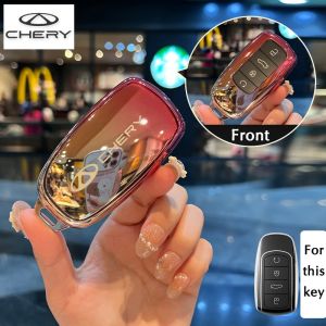2024 ไล่โทนสีพวงกุญแจ chery สําหรับ chery tiggo 8protiggo 7proomoda 5omoda E5 เคสกุญแจ