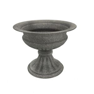 HOUCHU Retro Flower Vase High-footed Metal Flower Pots Flowerpot Elegant Urn-shaped Vase Wedding Decoration