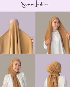 TERMURAH !! HIJAB SEGI EMPAT INSTAN PLUS INNER 2IN1 | SEGITIGA INSTAN INNER 2IN1 | CERUTY BABYDOLL