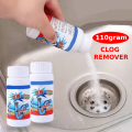 Clog Remover Drain Pipe Basin Cleaner Clogged Drainage Remover Powder Removing Blockage 110g. 