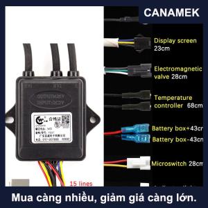 【CANAMEK】 Phổ DC 3V Bếp gas Máy nước nóng đôi đánh lửa với kiểm soát nhiệt độ và hiển thị xung igniter chuyển đổi
