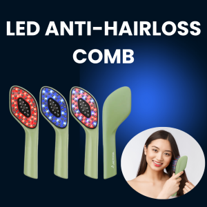 AURA RF + LED Scalp & Hair Therapy Comb Clinically-Proven Scalp & Hair Therapy 98% Report Smoother Hair 95% Achieve Balanced Scalp + Enhanced Growth & Tension Relief