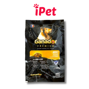 Thức ăn cho chó dạng hạt khô Ganador cho chó lớn trưởng thành vị cừu gạo gói 400g - iPet Shop