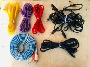 CUCI GUDANG 4PCS Kabel RCA 2 to 2 2-2 Kabel Audio 2 Pin 1M SD 4M KABEL AUDIO AUX RCA 2-2 2 TO 2