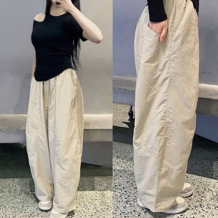 Quần gió Nhăn cao cấp dáng thụng cực kì phong cách-DTS | Lazada.vn