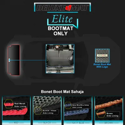 PROTON e.MAS 5 2026 Deluxe Boot Mat Car Boot Carpet Karpet Bonet Kereta emas
