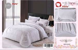 Cadar Hotel 7IN1 Bedsheet with thick comforter King Queen Super Single Size High Quality Bed Sheet Selimut Tebal